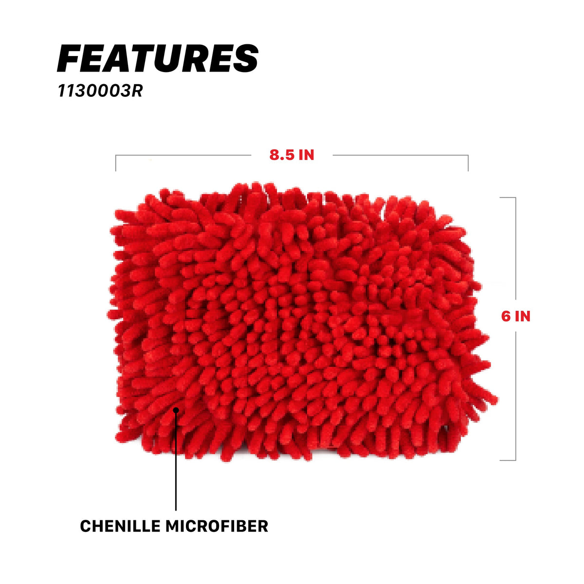 Maxshine microfiber chenille wash pad, image 2