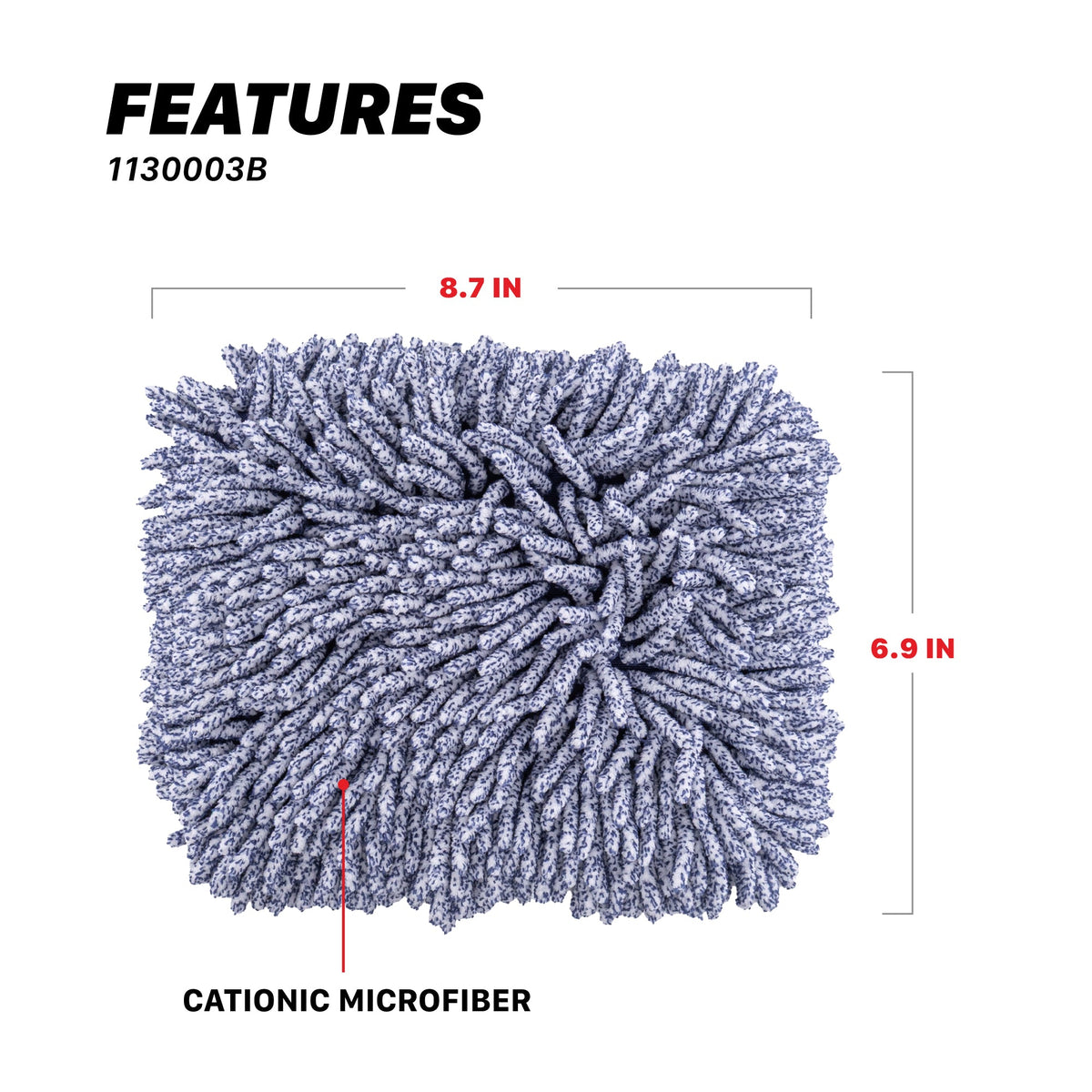 Maxshine microfiber chenille wash pad, image 5