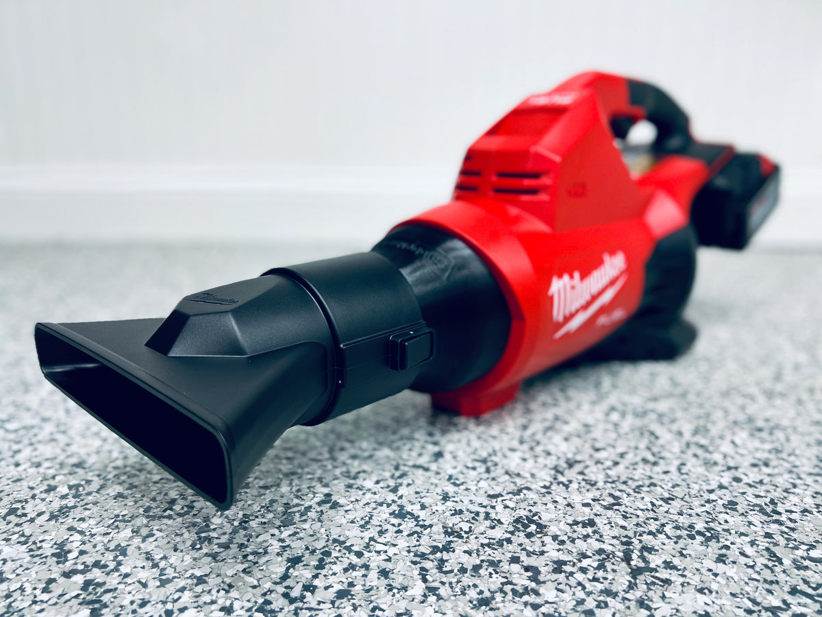 Stubby nozzle adapter for Milwaukee M18 FUEL dual battery leaf blower