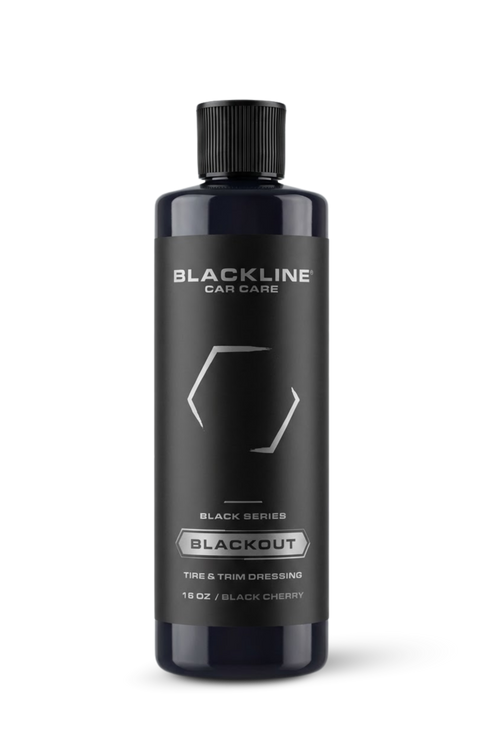 Blackline Blackout trim and tire dressing