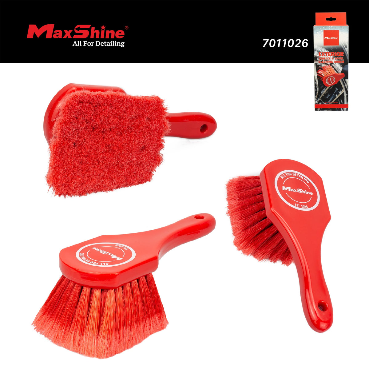 Maxshine car wheel brush, image 3