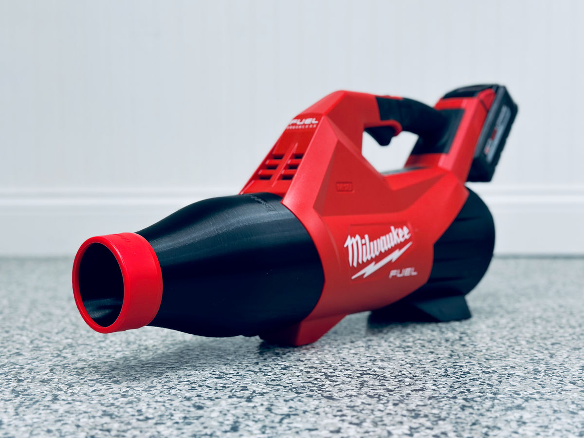 Stubby car drying nozzle for Milwaukee M18 FUEL Gen III leaf blower