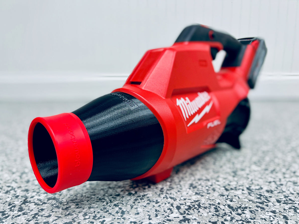 Stubby car drying nozzle for Milwaukee M18 FUEL Gen I and II leaf blowers