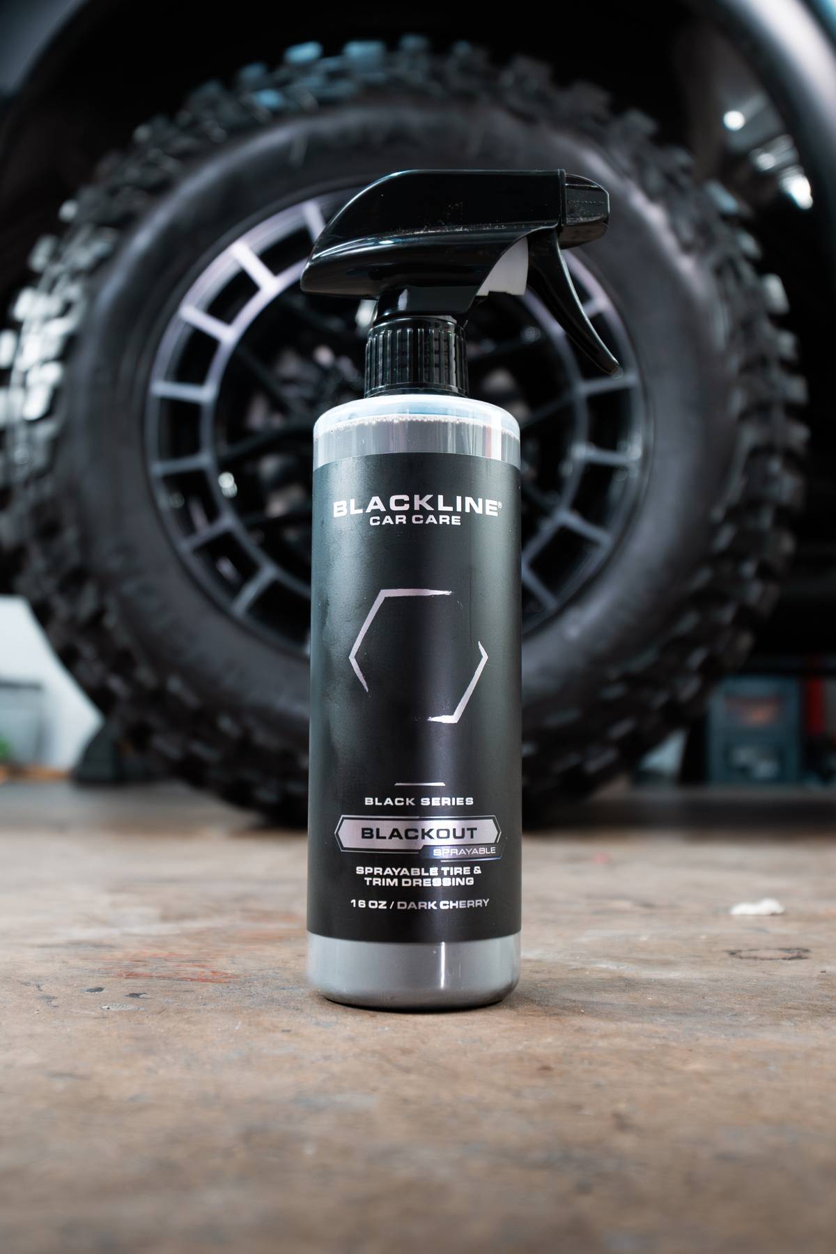 Blackline Blackout trim and tire dressing, image 3