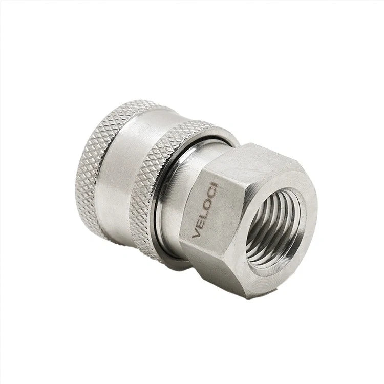 Veloci stainless steel coupler FPT, image 2