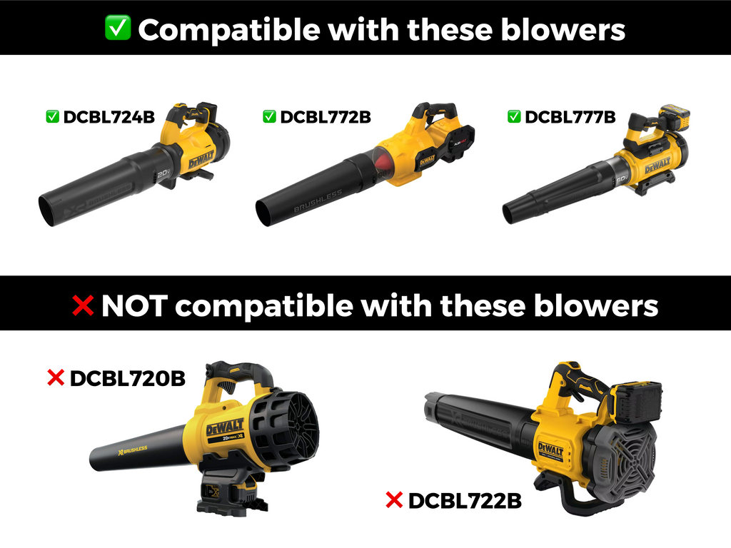 Stubby drying nozzle for DEWALT leaf blowers, image 4