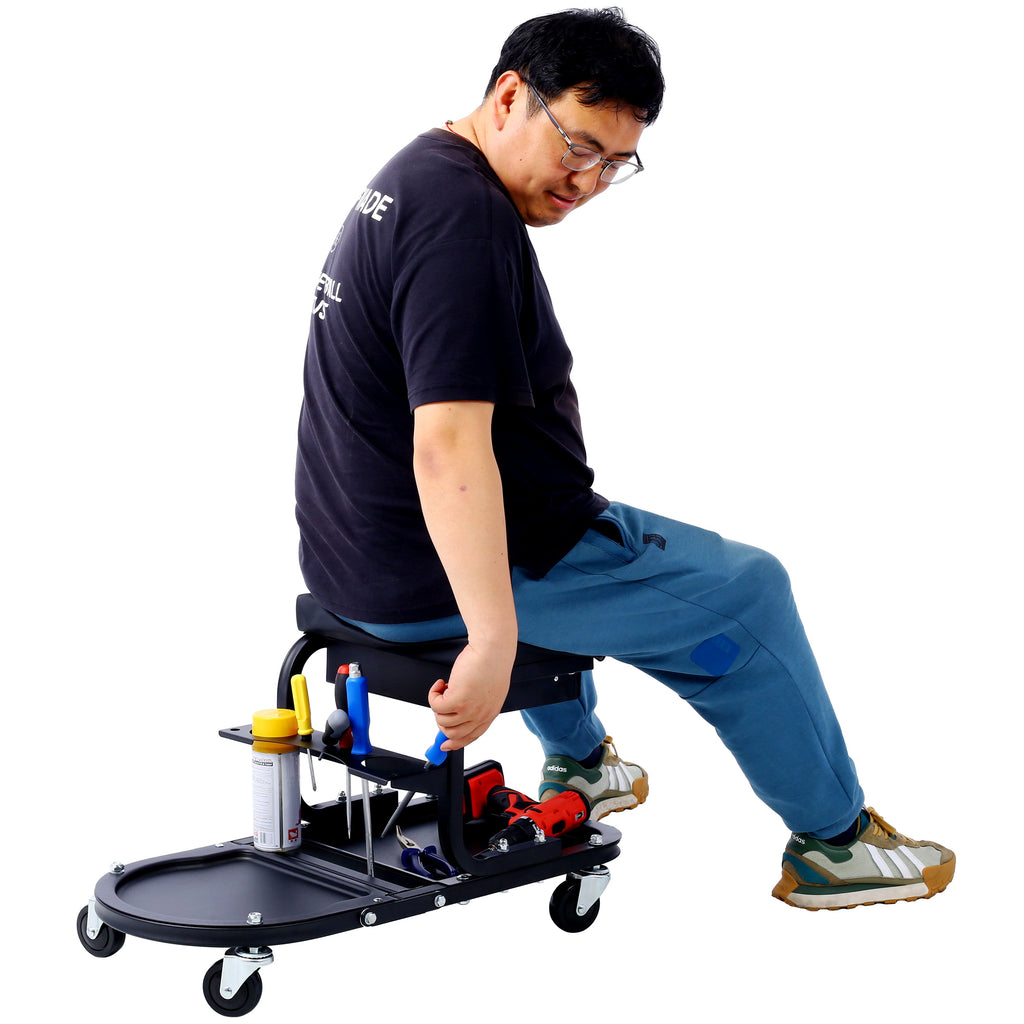 Rolling detail cart, black, image 8