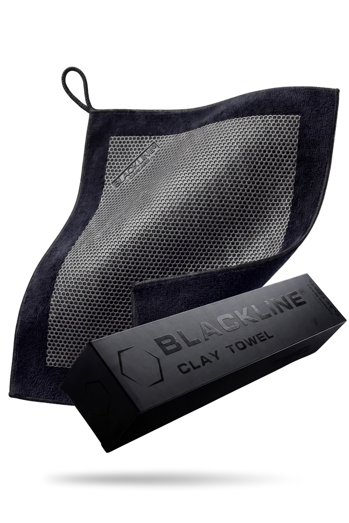 Blackline synthetic clay towel for paint decontamination