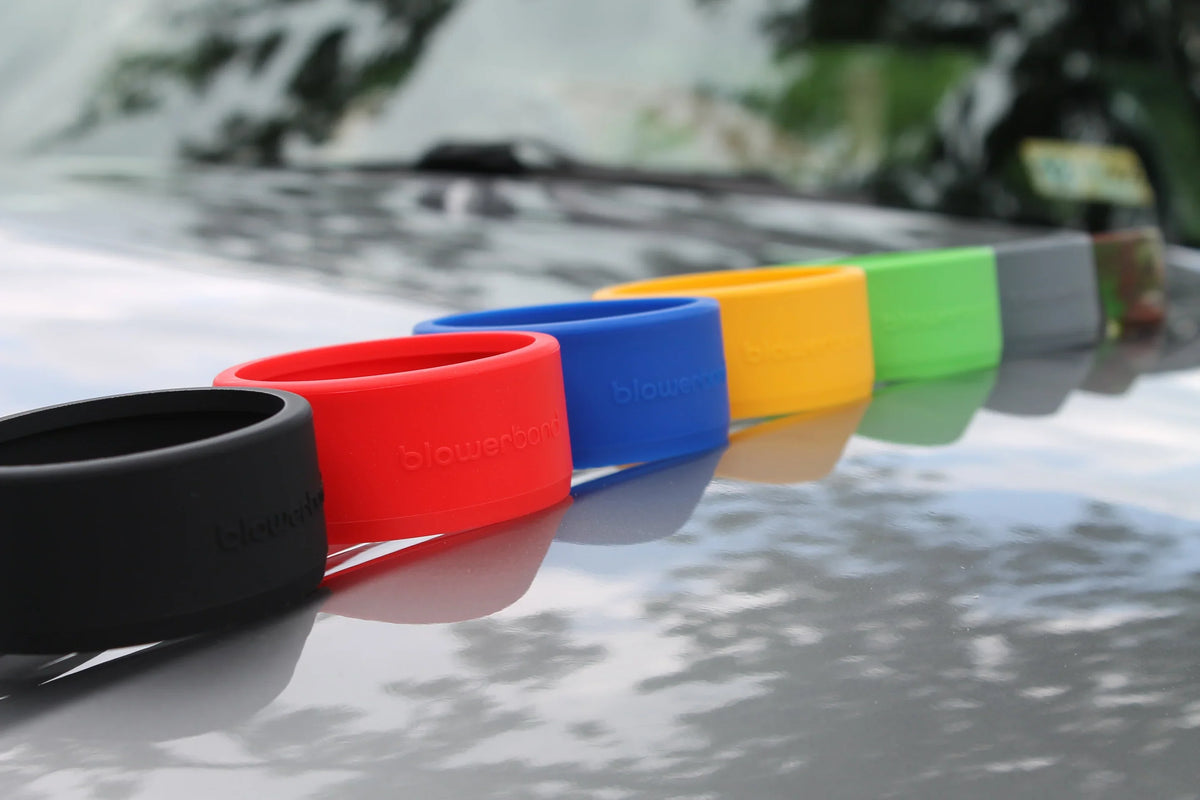 Blowerband guard for Stubby car drying nozzles
