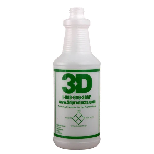 3D branded empty 32oz spray bottle
