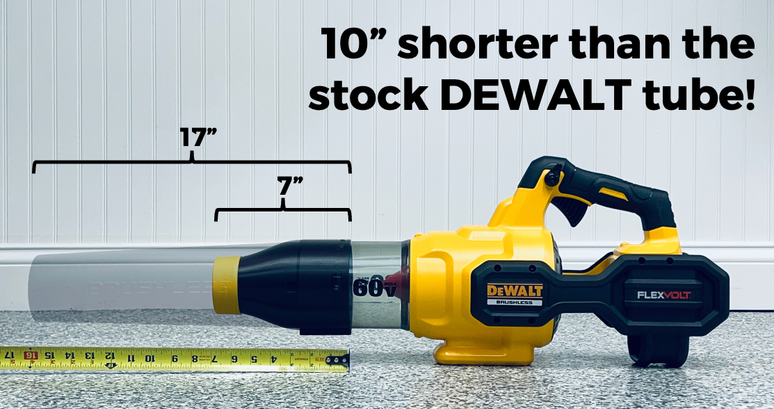 Stubby drying nozzle for DEWALT leaf blowers, image 2
