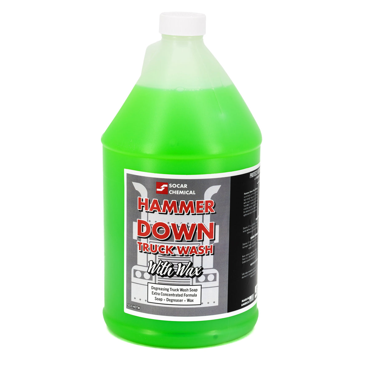 Socar Hammer Down heavy duty truck wash soap with wax
