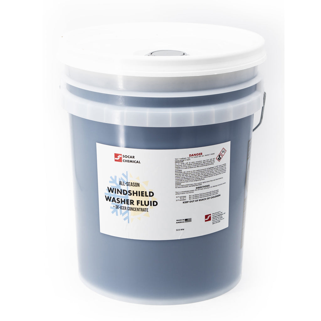 SOCAR windshield washer fluid and de-icer concentrate