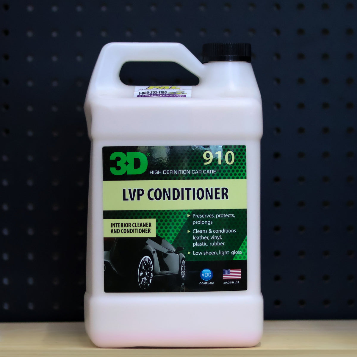 3D LVP leather, vinyl and plastic conditioner, 1 gallon