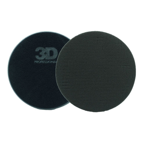 3D 7.5 inch black spider-cut foam finishing pad
