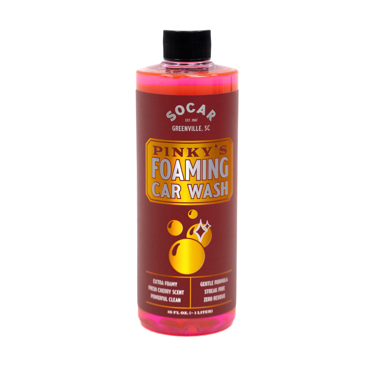 Pinky's foaming car wash soap