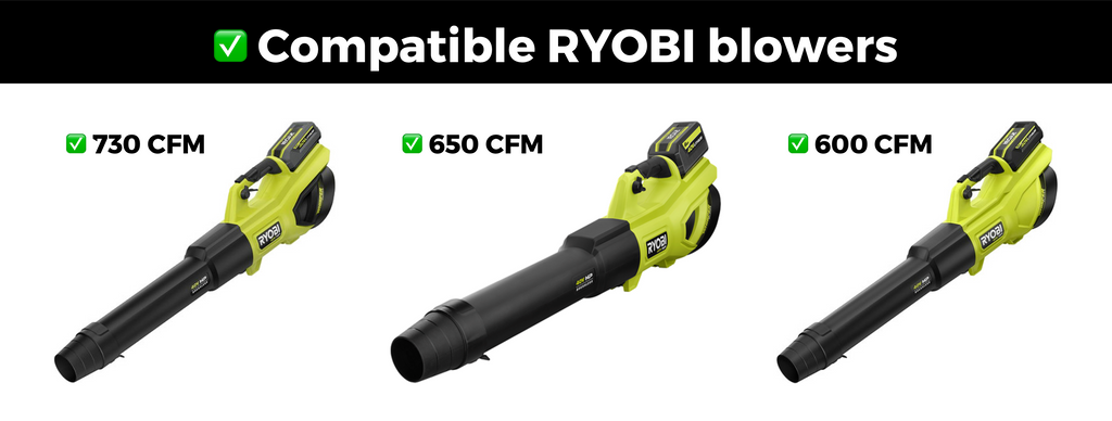Stubby drying nozzle for RYOBI leaf blowers, image 3