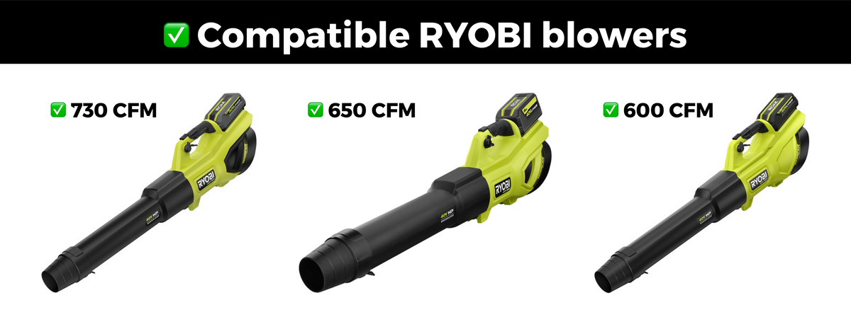 Stubby drying nozzle for RYOBI leaf blowers, image 3