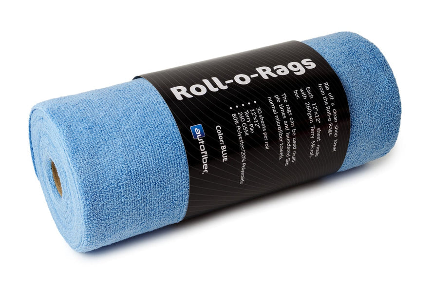 Roll-o-Rags microfiber towels on a roll, 12x12, 30 per roll