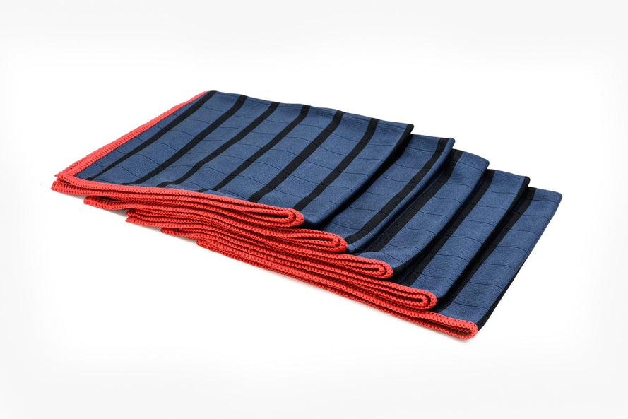 Detailed AF Carbon Glass Towel microfiber window and mirror towel, 5 pack