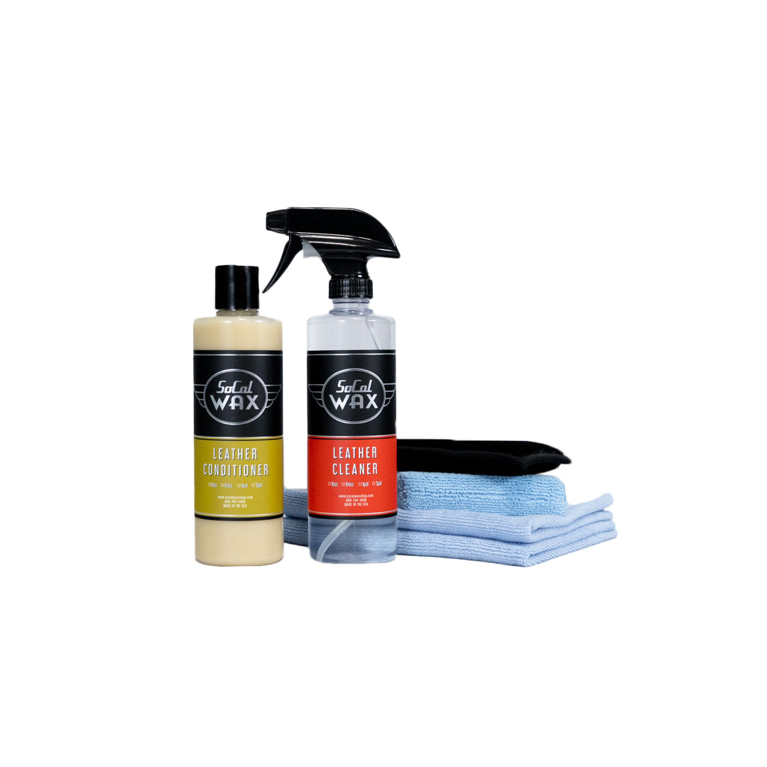SoCal Wax Shop leather care combo