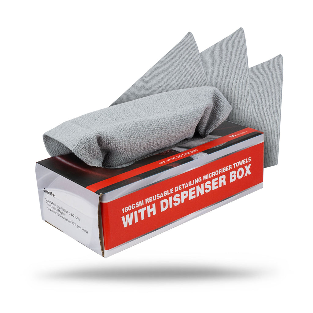 Maxshine 180 GSM edgeless microfiber cloths with box