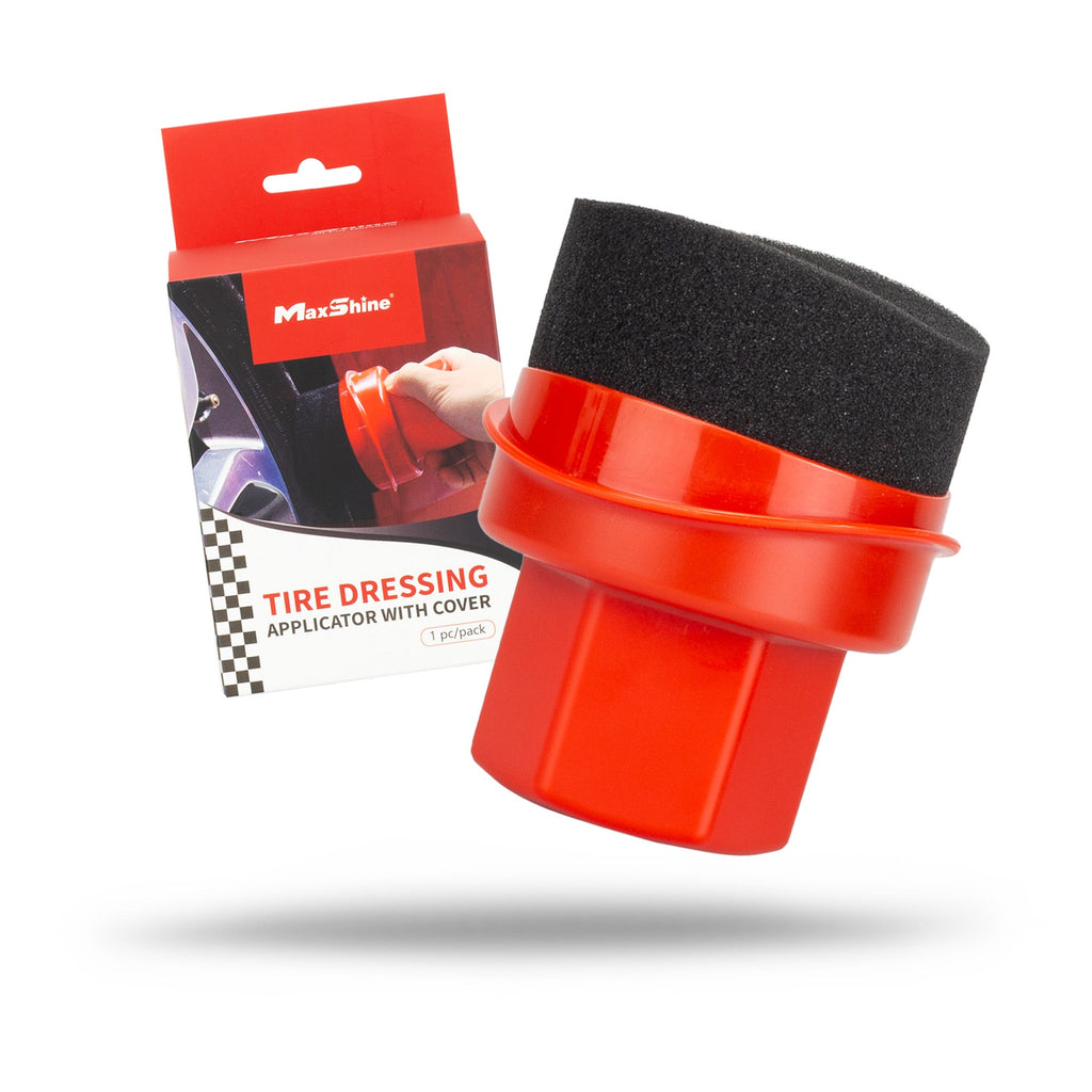 Maxshine tire shine dressing applicator with cover