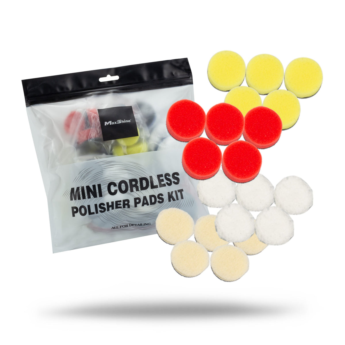 Maxshine mini cordless polishing pads kit