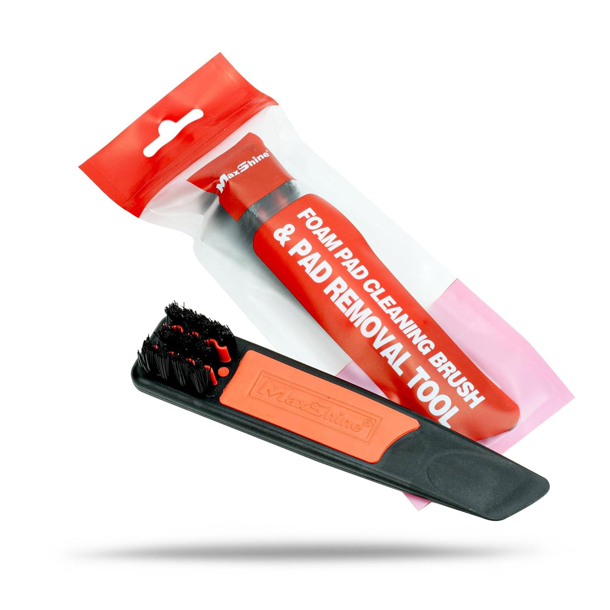Maxshine foam pad cleaning brush and pad removal tool